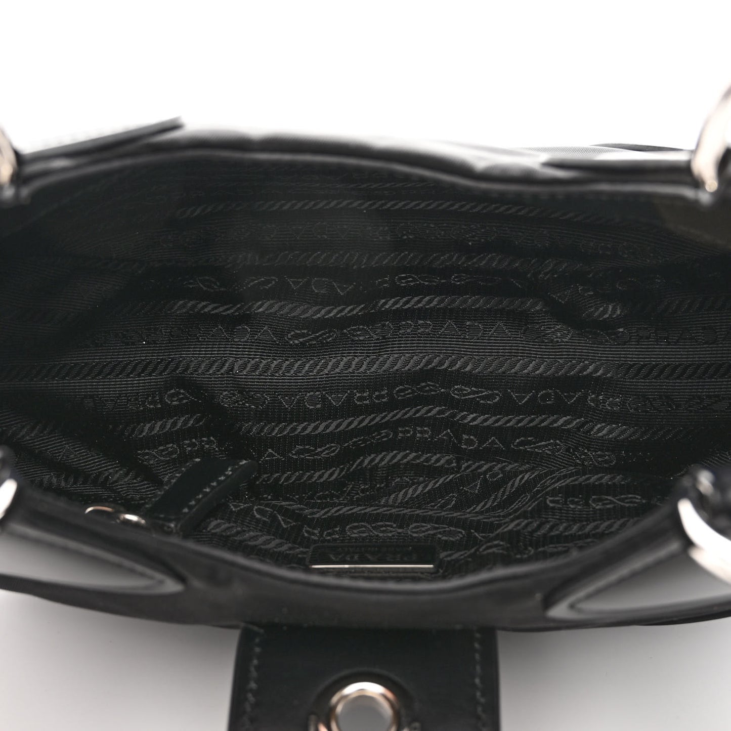 Re-Nylon Spazzolato Re-Edition 2002 Moon Bag Black