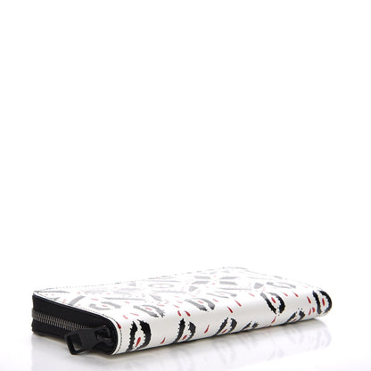 Louis Vuitton Calfskin Zippy Wallet Graphic Print 4 of 8