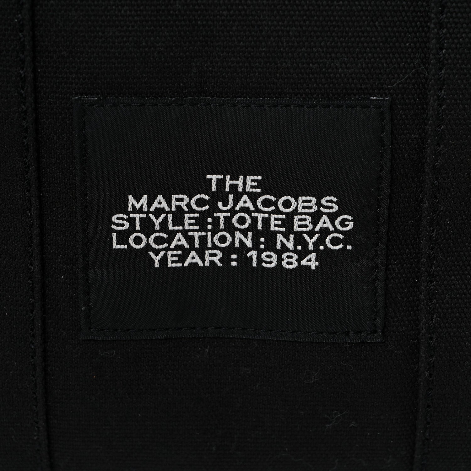 Marc Jacobs Cotton Canvas Mini The Traveler Tote Bag Black 11 of 11