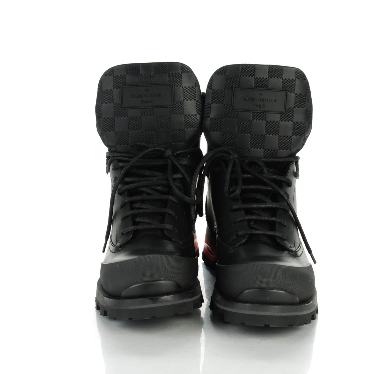 Calfskin Damier Blizzard Ankle Boots 9.5 Black