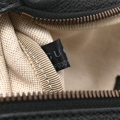 Gucci Grained Calfskin Logo Belt Bag Black 8 of 11