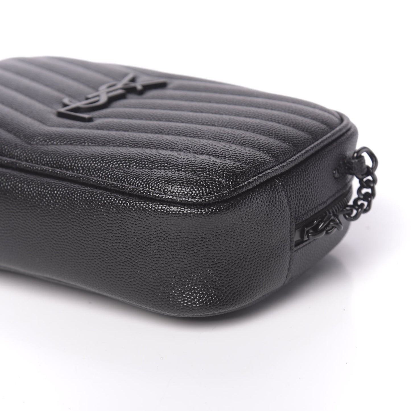Grain De Poudre Matelasse Monogram Mini Lou Camera Bag Black