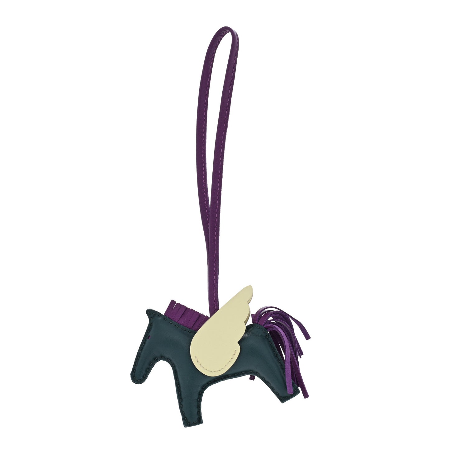 Milo Lambskin Grigri Rodeo Pegase Horse Bag Charm PM Vert Cypress Violet Jaune Milton