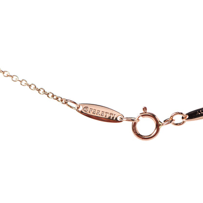 Tiffany 18K Rose Gold Diamond .03ct Elsa Peretti Diamonds by the Yard Pendant Necklace 5 of 8