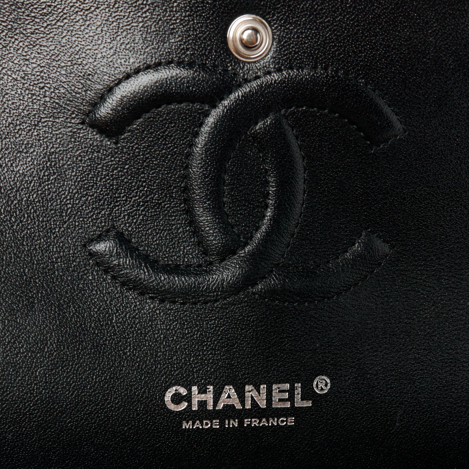 Chanel Tweed Quilted Tartan Medium Double Flap Black White 6 of 11