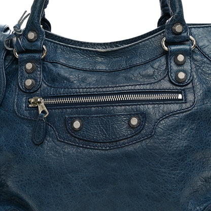 Balenciaga Agneau Giant 12 Silver Hardware Velo Bleu Mineral 9 of 14