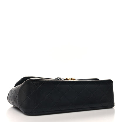 Chanel Lambskin Quilted Medium Elegant CC Flap Navy Black 4 of 10