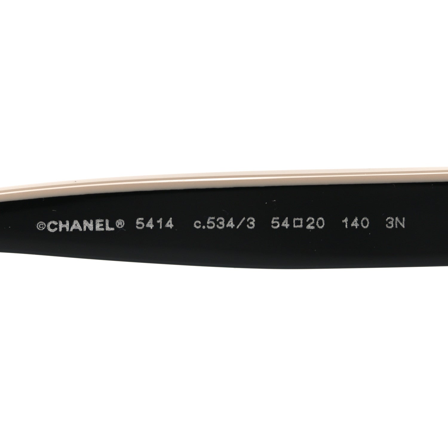 Chanel Acetate CC Butterfly Sunglasses 5414 Black Beige 5 of 7
