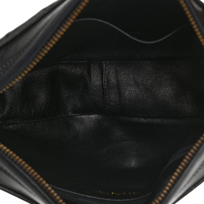 Chanel Lambskin Quilted CC Tassel Camera Case Black 5 of 11
