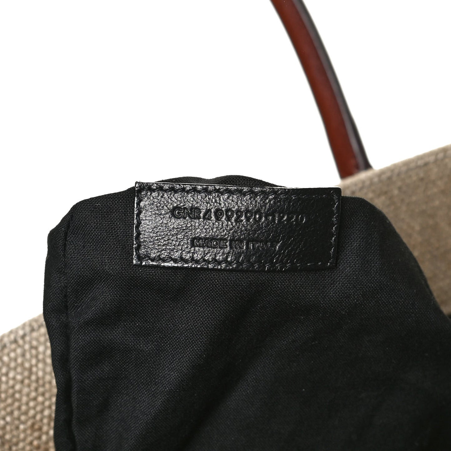 Linen Calfskin Rive Gauche Tote Natural
