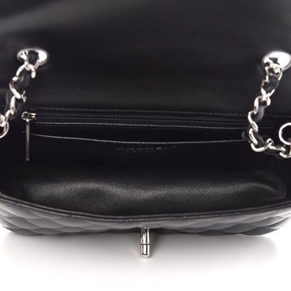 Chanel Lambskin Quilted Mini Rectangular Flap Black 5 of 9