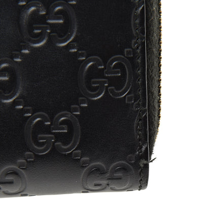 Gucci Guccissima Bow Zip Around Wallet Black 13 of 15