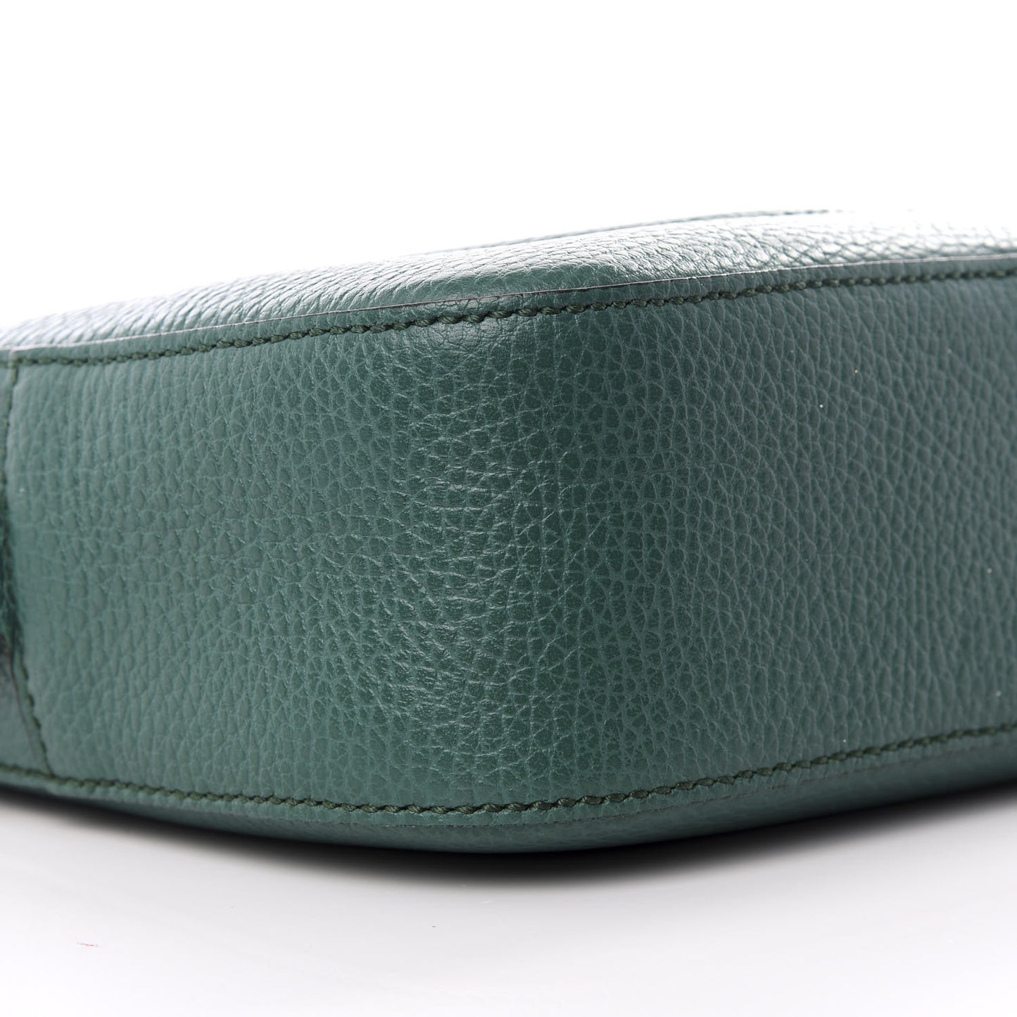 Pebbled Calfskin Small Soho Disco Bag Emerald Green