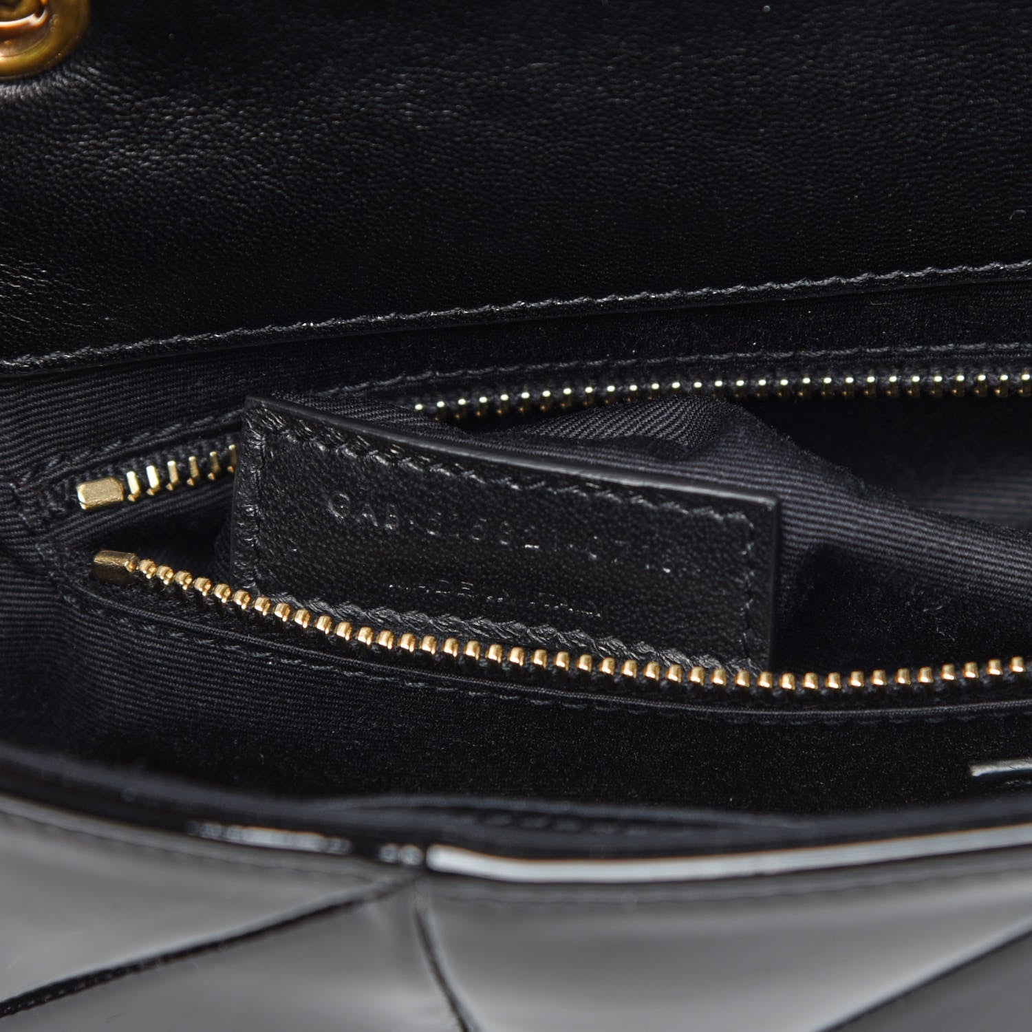 Saint Laurent Patent Patchwork Monogram Medium Jamie Black 9 of 9