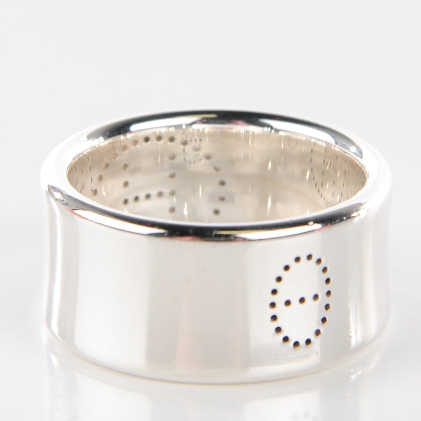 Sterling Silver GM Eclipse Ruban Ring 59 8.75