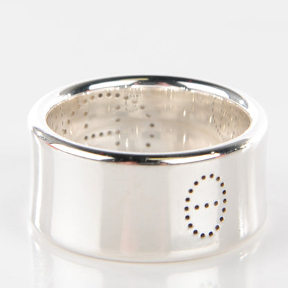 Hermes Sterling Silver GM Eclipse Ruban Ring 59 8.75 3 of 6