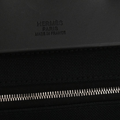 Hermes Military Toile Vache Hunter Herbag Cabin Zip Retourne 50 Black 6 of 10