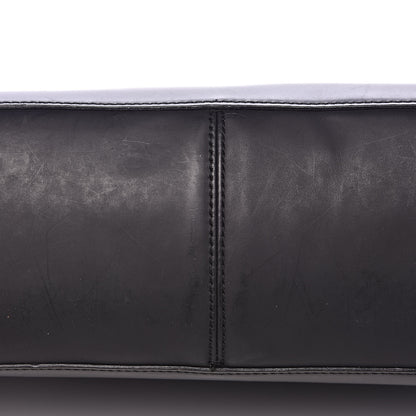 Gucci Smooth Calfskin Bamboo Handle Shoulder Bag Black 8 of 13