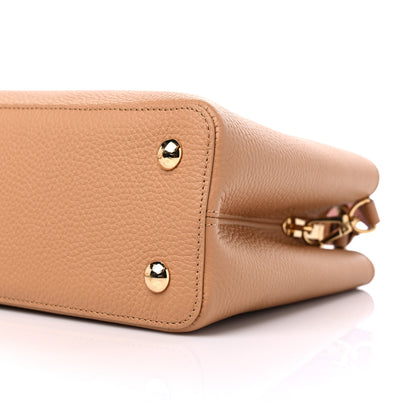 Louis Vuitton Taurillon Capucines MM Arizona Beige Poudre Jasmine Pink 8 of 8