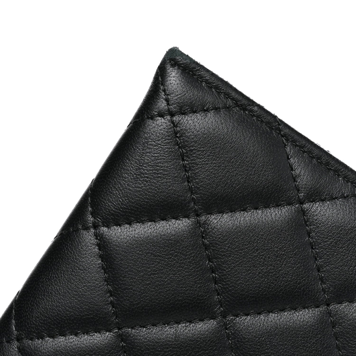 Chanel Lambskin Quilted Classic Zip Pouch Black 8 of 12