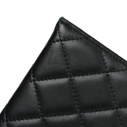 Chanel Lambskin Quilted Classic Zip Pouch Black 8 of 12