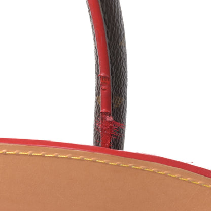 Louis Vuitton Monogram Calf Hair Spikes Iconoclasts Christian Louboutin Tote Red 13 of 16