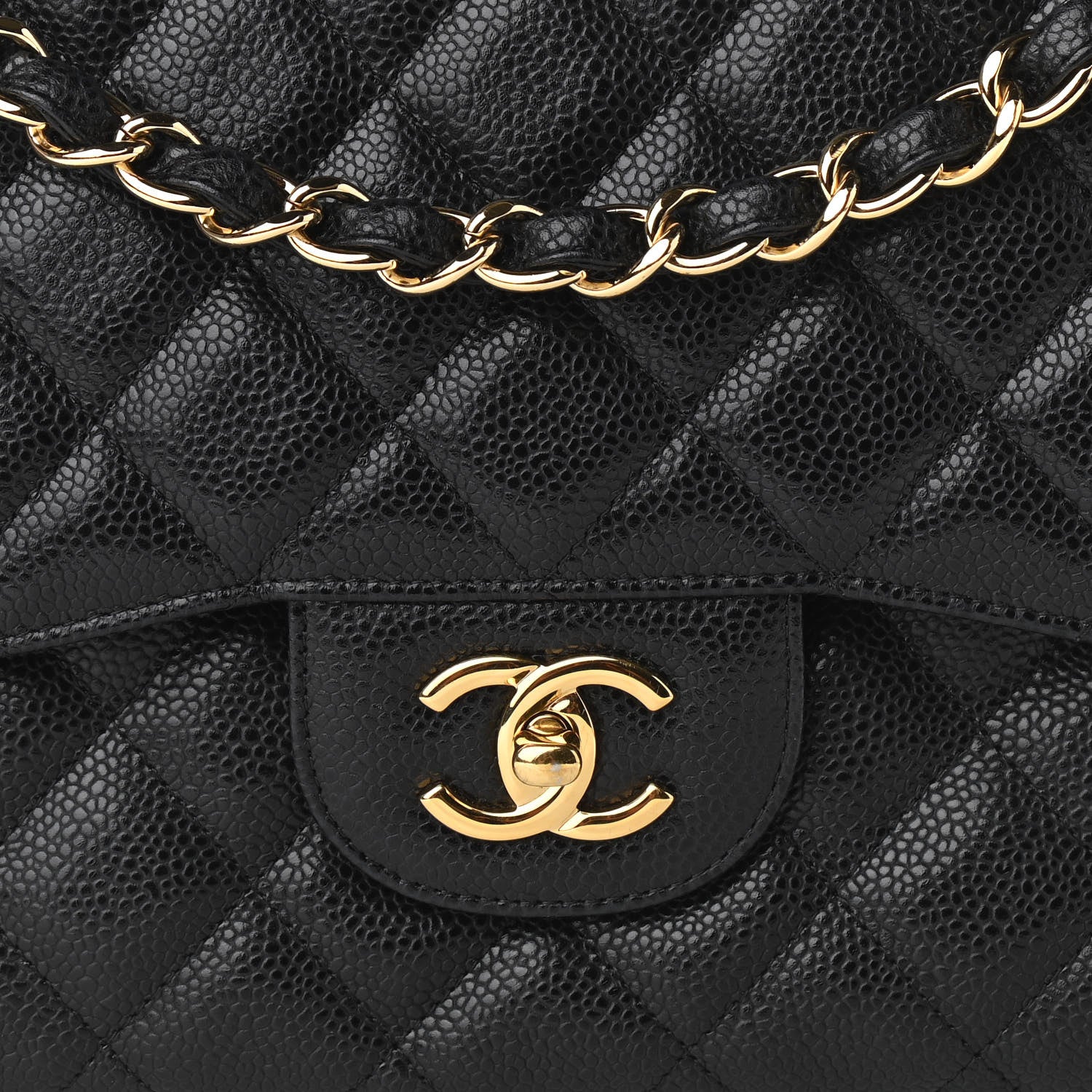 Chanel Caviar Quilted Jumbo Double Flap Black 8 of 11