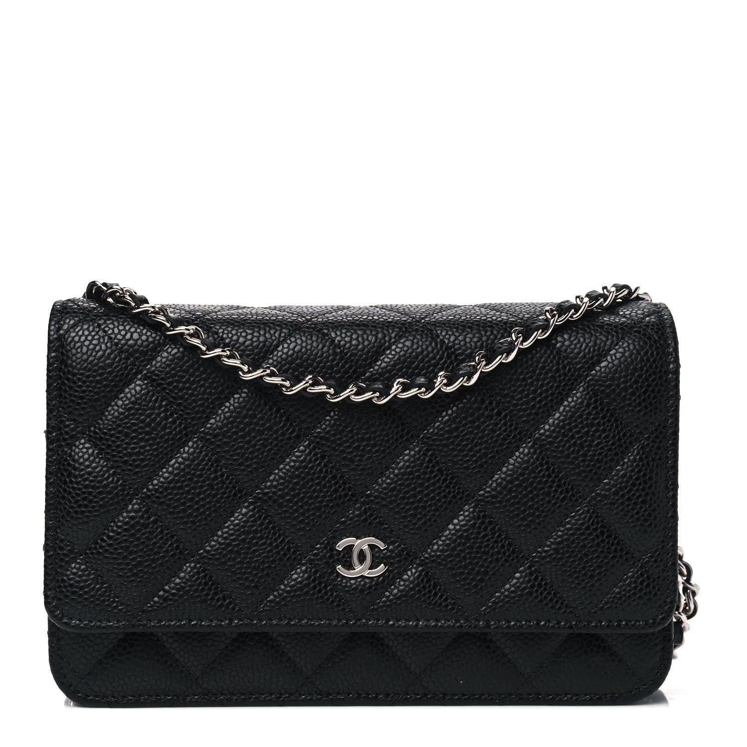 Chanel Caviar Quilted Wallet On Chain WOC Black 1 of 4