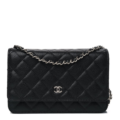 Chanel Caviar Quilted Wallet On Chain WOC Black 1 of 4