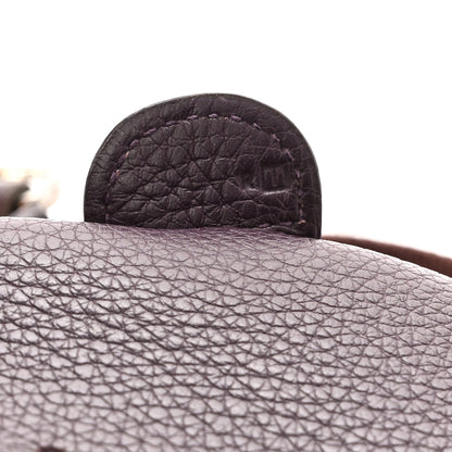 Hermes Taurillon Clemence Evelyne PM Raisin 6 of 12