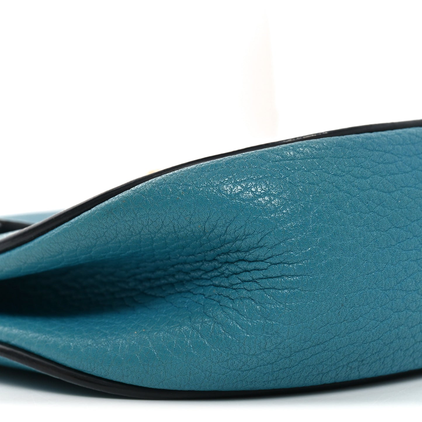 Grained Lambskin Mini Drew Shoulder Bag Sky Blue