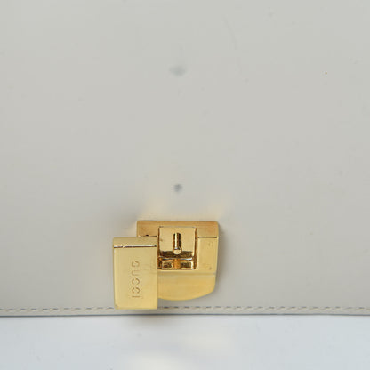 Gucci Calfskin Mini Sylvie Chain Shoulder Bag White 13 of 15