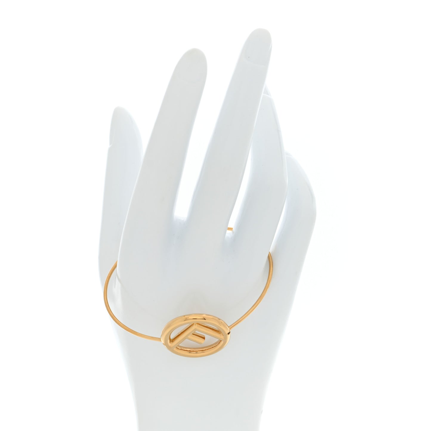 F Is Fendi Metal Bracelet L Gold