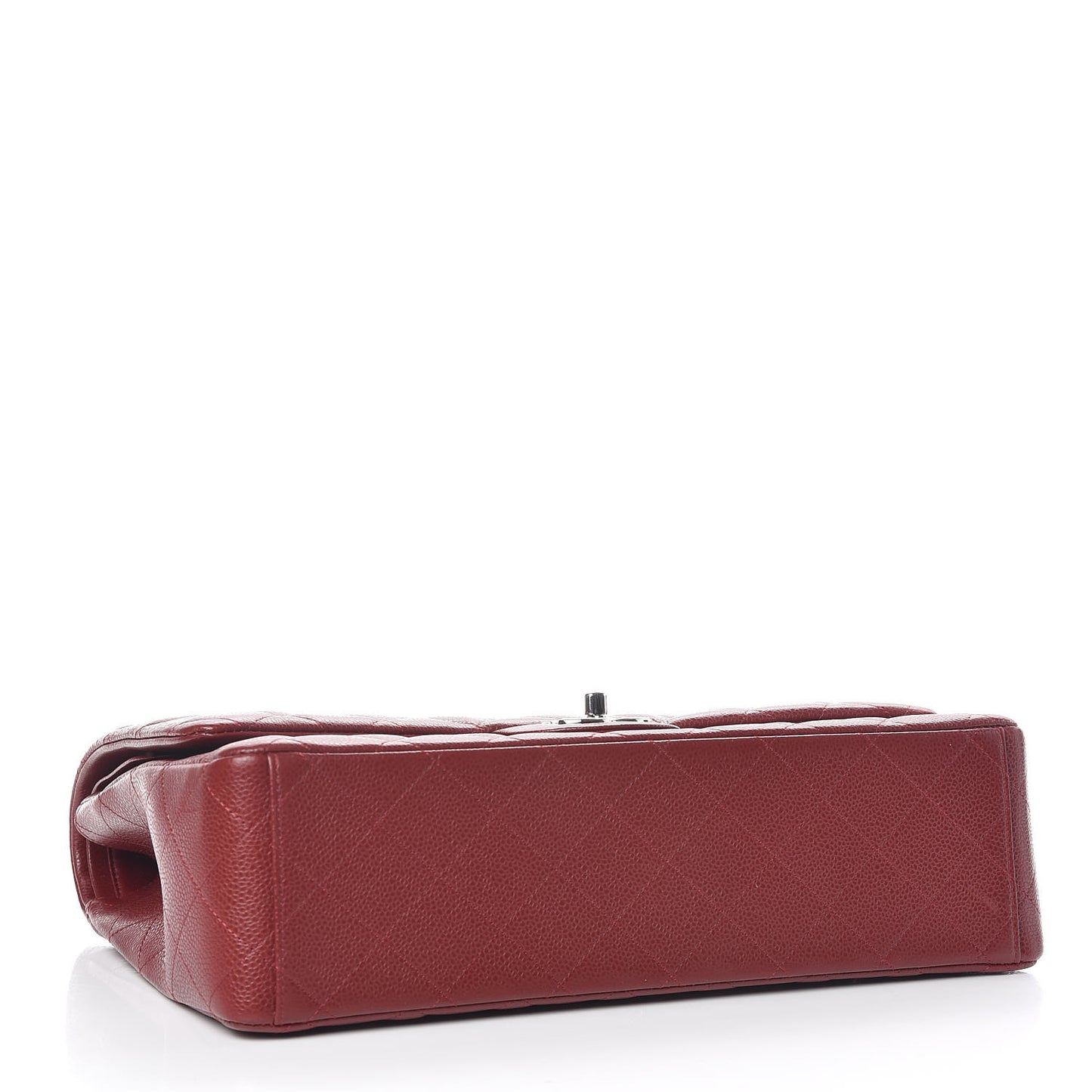 Caviar Quilted Maxi Double Flap Red