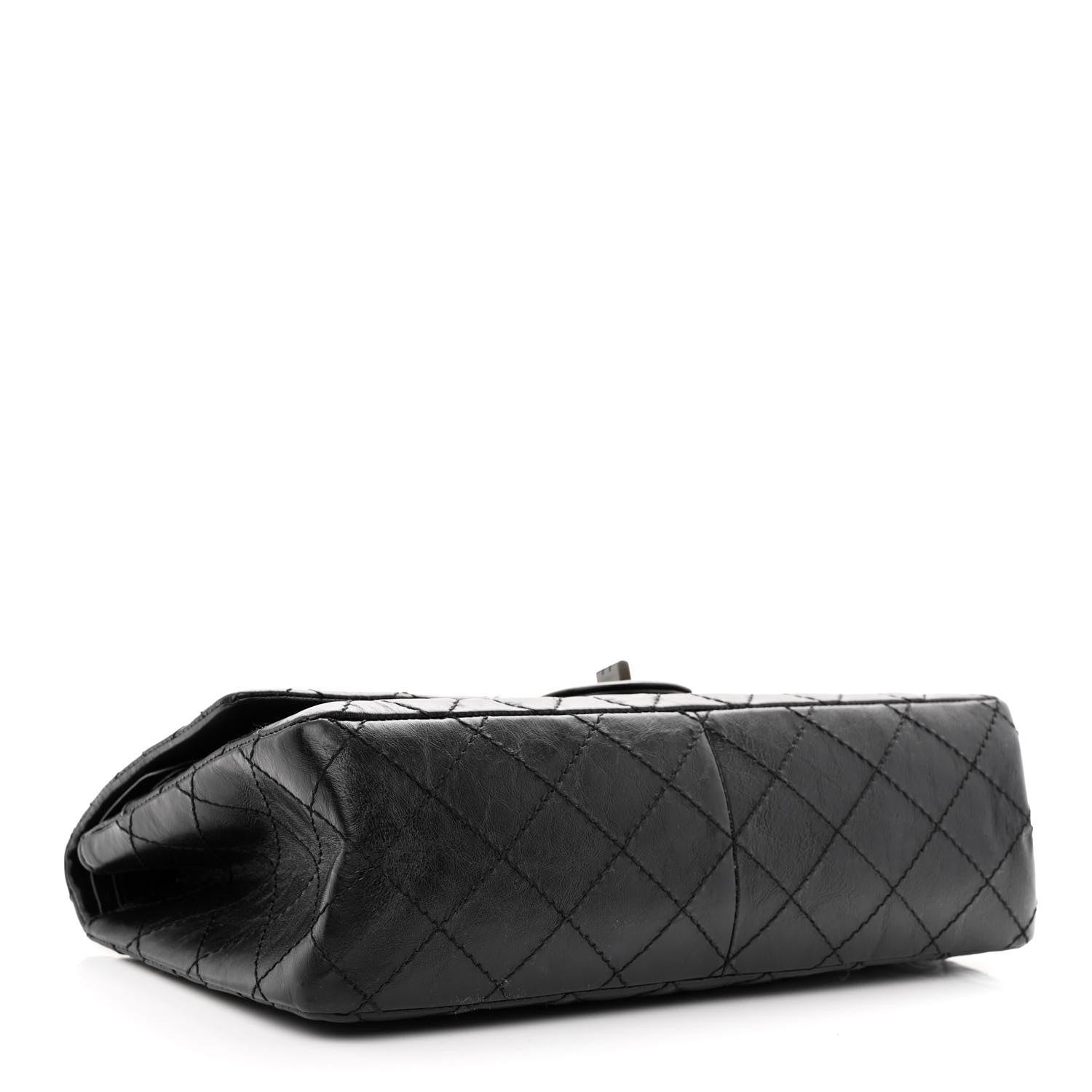 Chanel Aged Calfskin Quilted 2.55 Reissue 226 Flap So Black 4 of 11