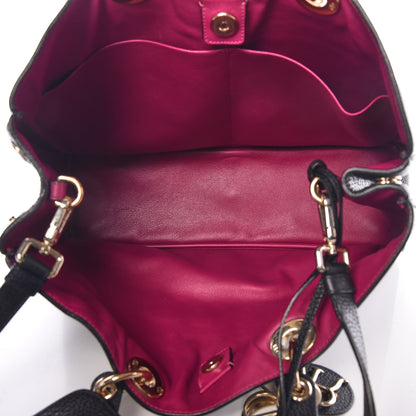 Christian Dior Bullcalf Large Diorissimo Tote Black Rose Indien 7 of 12