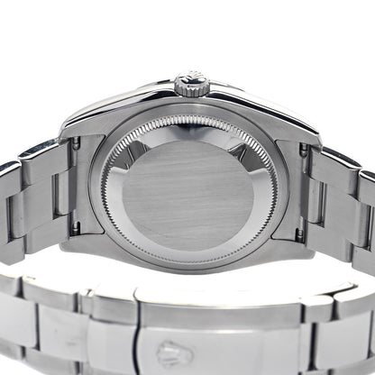 Rolex Stainless Steel 18K White Gold 36mm Oyster Perpetual Datejust Turn-O-Graph Watch Black 116264 4 of 5