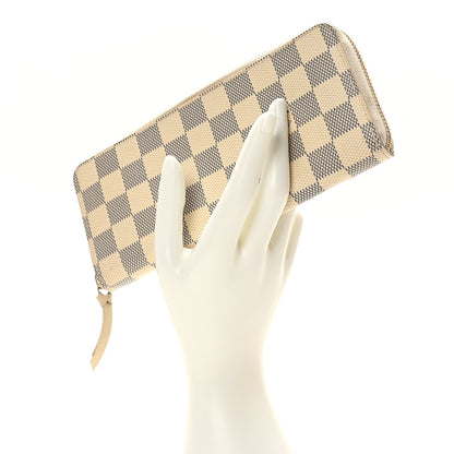 Louis Vuitton Damier Azur Clemence Wallet 2 of 10