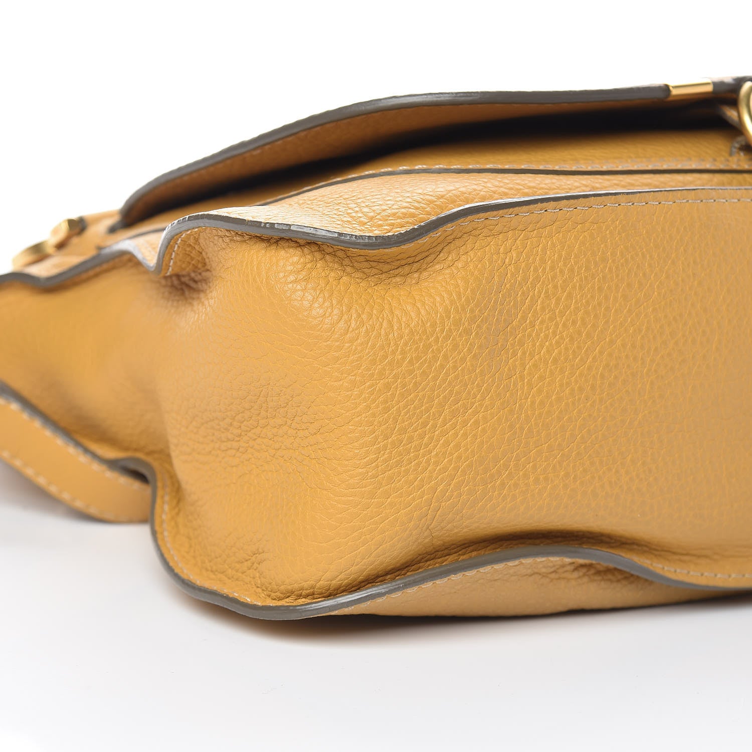 Chloe Calfskin Medium Marcie Satchel Curry Yellow 9 of 11
