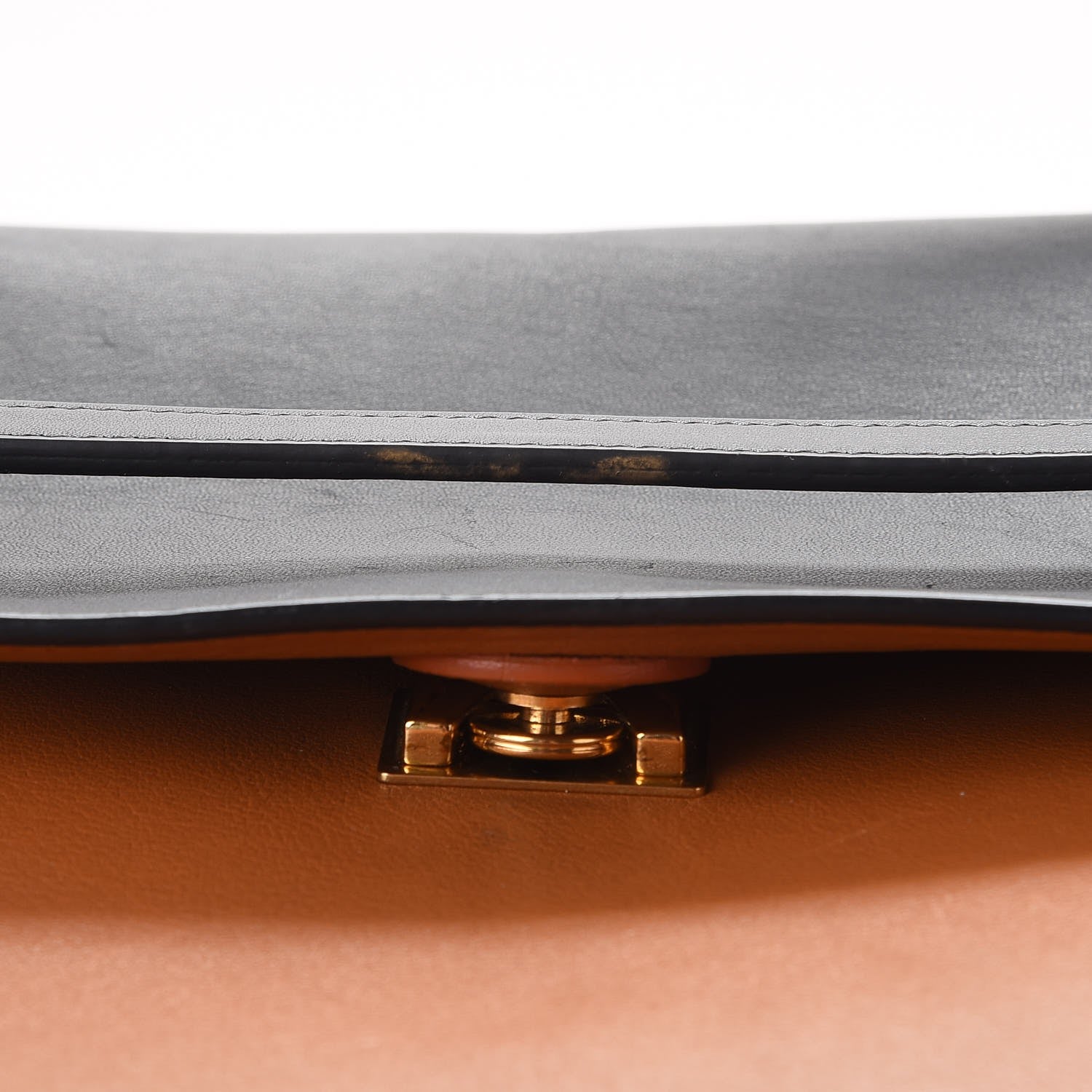 Celine Smooth Calfskin Large Bi-Color Belt Bag Light Copper 12 of 18