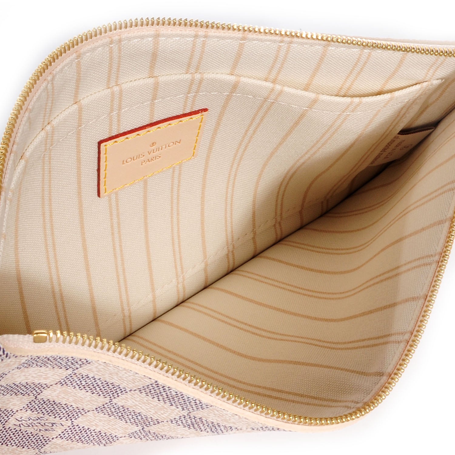 Louis Vuitton Damier Azur Neverfull MM GM Pochette 5 of 8
