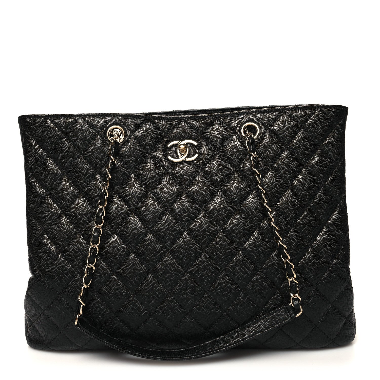 Chanel Caviar Quilted Large Shopping Tote Black 1 of 10
