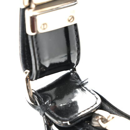Chanel Patent Quilted Small Chocolate Bar Shoulder Bag Black 10 of 10