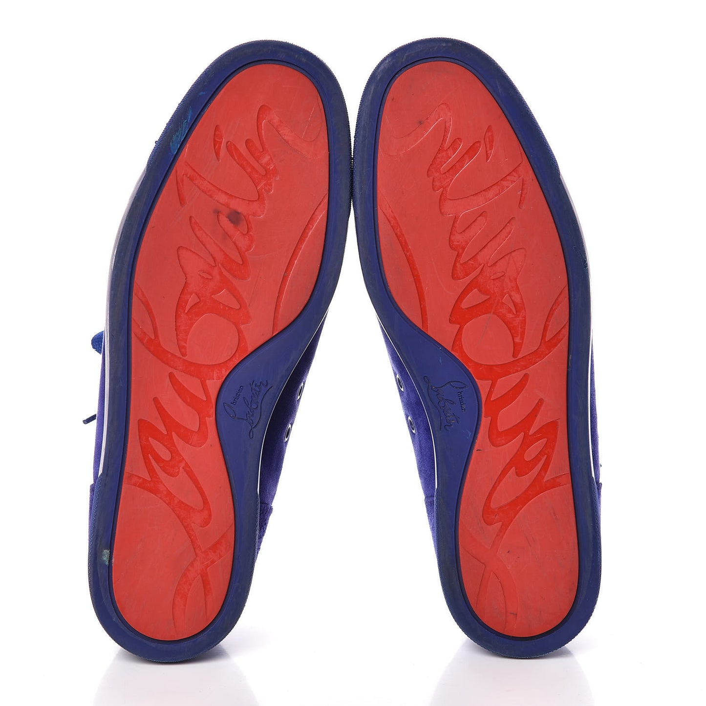 Suede Louis Junior Spikes Flat Sneakers 43 Blue