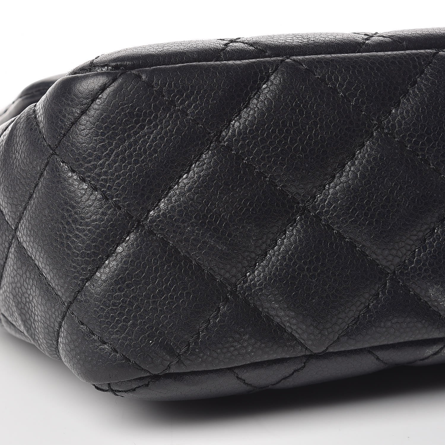 Chanel Caviar Quilted Jumbo Single Flap Black 12 of 16