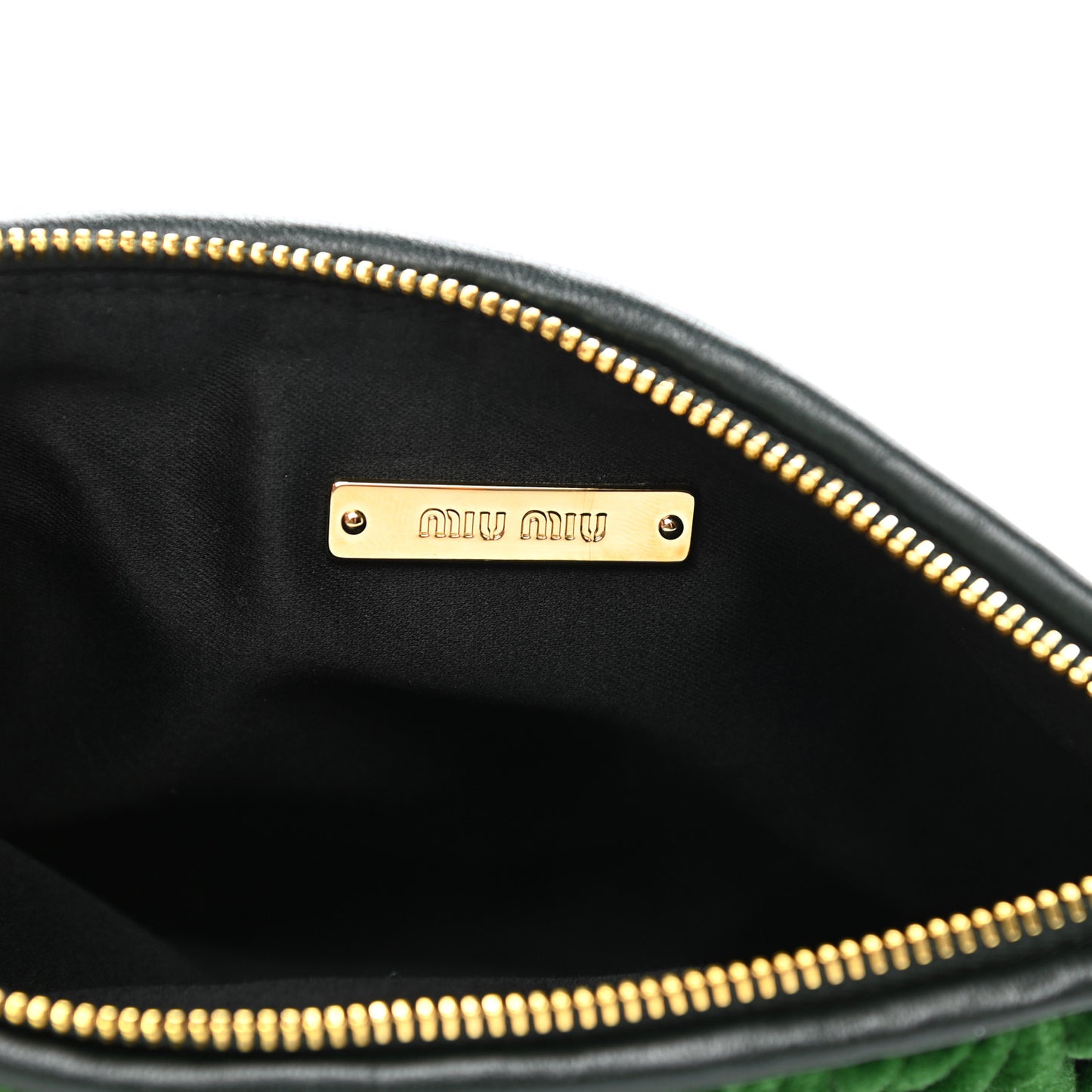 Velvet Matelasse Wristlet Smeraldo