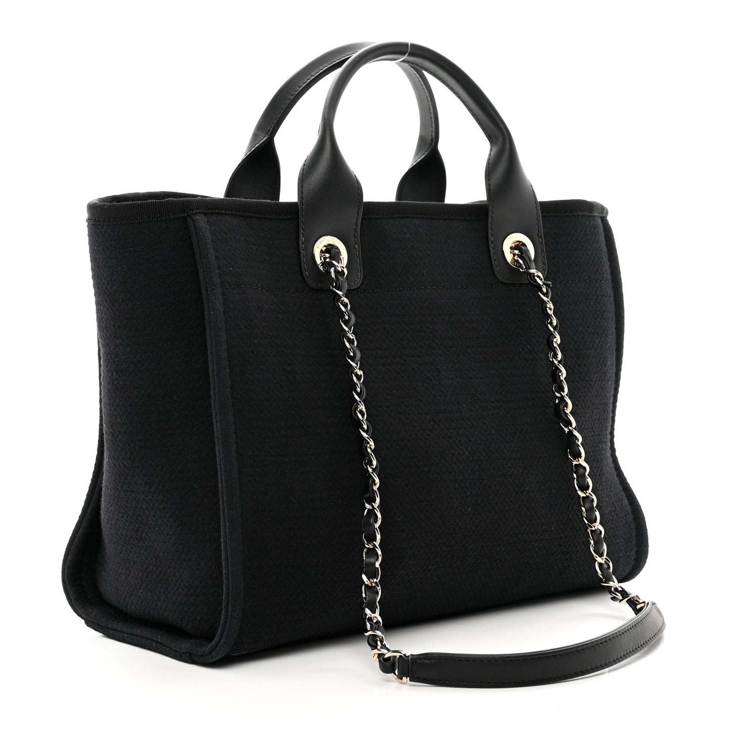 Mixed Fibers Small Deauville Tote Black