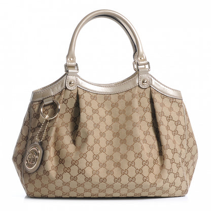 Gucci Monogram Medium Sukey Tote Champagne 1 of 8