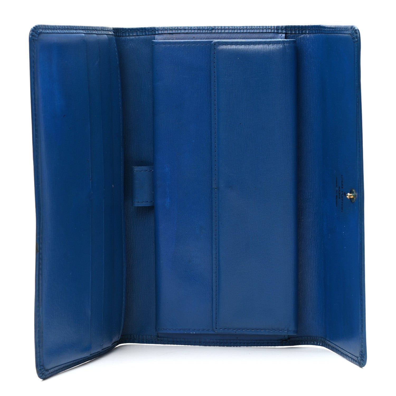 Louis Vuitton Epi Porte-Monnaie Billets Tresor Wallet Myrtille 7 of 11