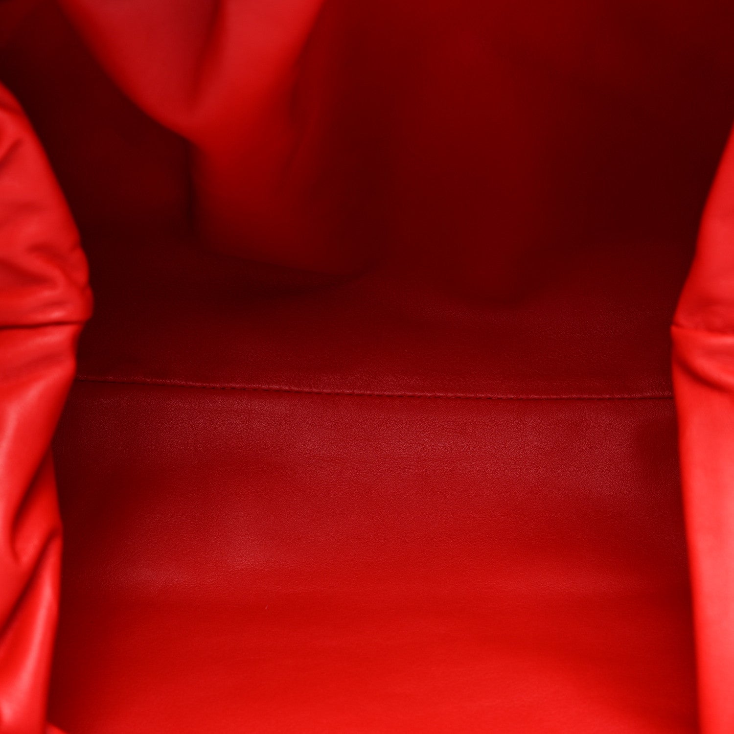 Bottega Veneta Smooth Butter Calf The Pouch Oversized Clutch Bright Red 5 of 8